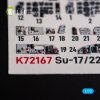 Kelik K72167 SU-17M4P/22M4 - interior 3D decals for ModelSvit kit (1/72)